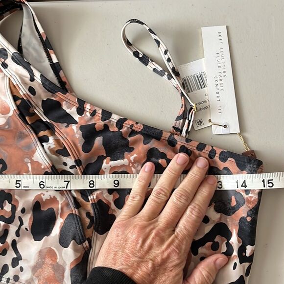 Beyond Control One-Shoulder One Piece Swimsuit Tummy Control - Animal Print 12 - Picture 9 of 11